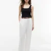 Pointelle Square-Neck Tank Top