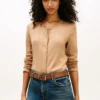 Pointelle T-Shirt Cardigan