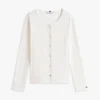 Pointelle T-Shirt Cardigan