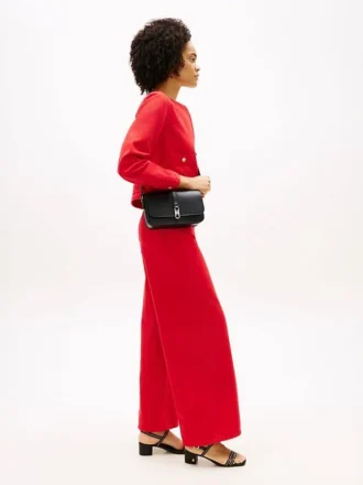 Polished Monogram Flap Crossbody Bag