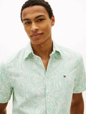 Printed Cotton-Linen Blend Shirt