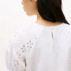 Puff-Sleeve Embroidered Eyelet Top Puff-Sleeve Embroidered Eyelet Top