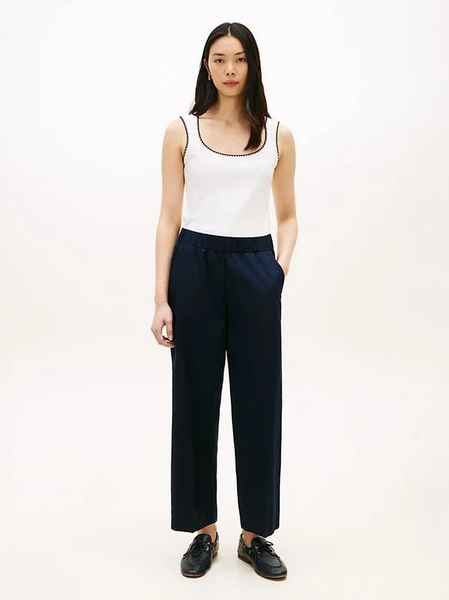 Pull-On Wide-Leg Ankle Pant Pull-On Wide-Leg Ankle Pant