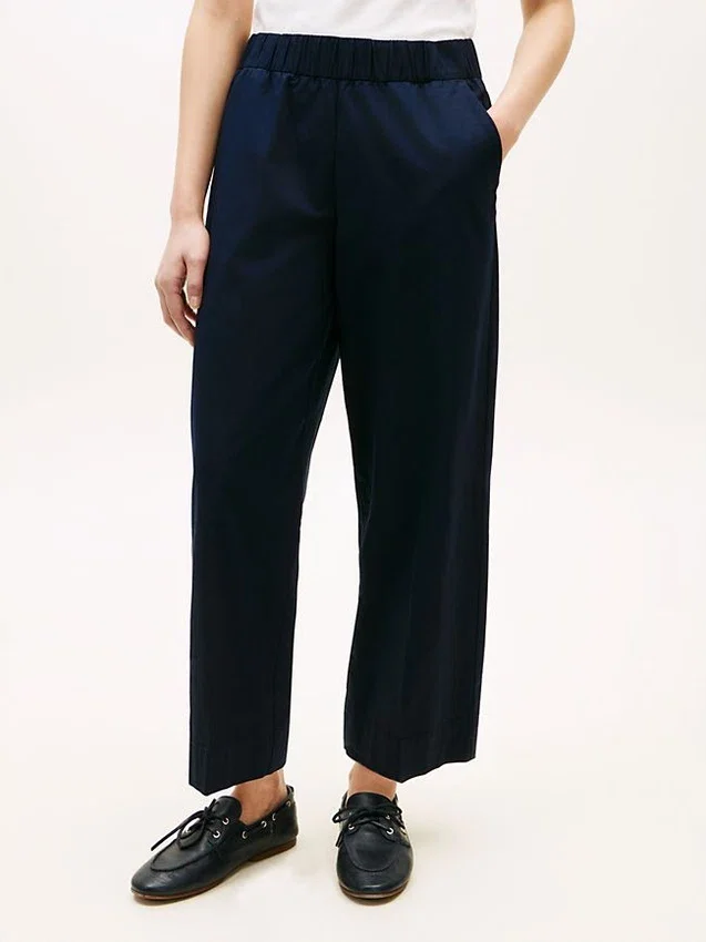 Pull-On Wide-Leg Ankle Pant Pull-On Wide-Leg Ankle Pant