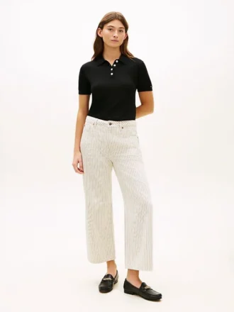 Railroad Stripe High-Rise Wide Leg Jean Railroad Stripe High-Rise Wide Leg Jean