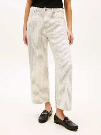 Railroad Stripe High-Rise Wide Leg Jean Railroad Stripe High-Rise Wide Leg Jean