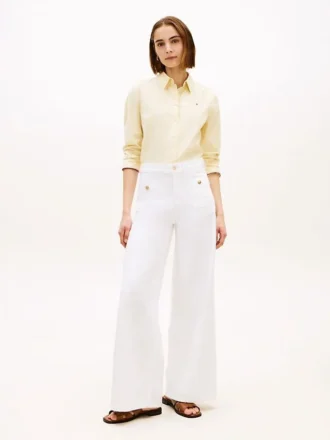 Raw Hem High-Rise Wide Leg Jean