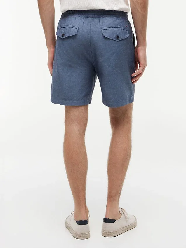 Regular Fit 7″ Cotton-Linen Blend Short Regular Fit 7″ Cotton-Linen Blend Short