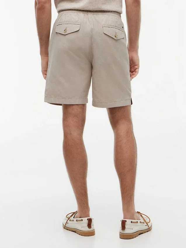 Regular Fit 7″ Cotton-Linen Blend Short Regular Fit 7″ Cotton-Linen Blend Short