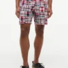 Regular Fit 7″ Patchwork Madras Short