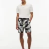Regular Fit 7″ Tropical Print Short