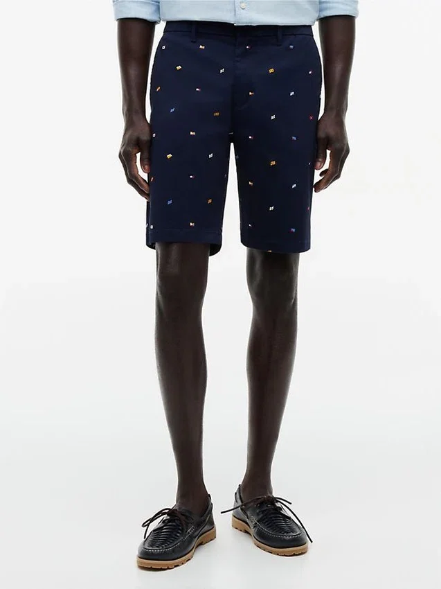 Regular Fit 9″ Sailing Flag Print Short Regular Fit 9″ Sailing Flag Print Short