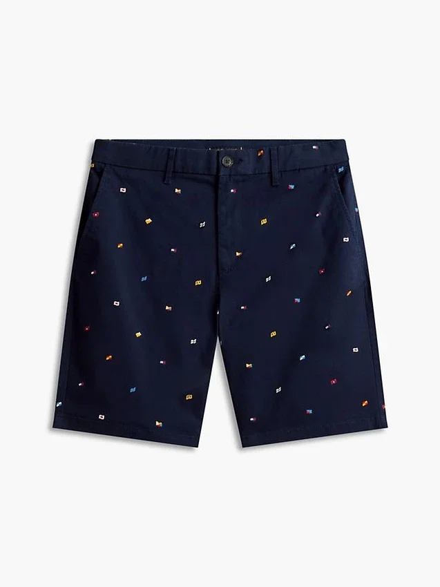 Regular Fit 9″ Sailing Flag Print Short Regular Fit 9″ Sailing Flag Print Short