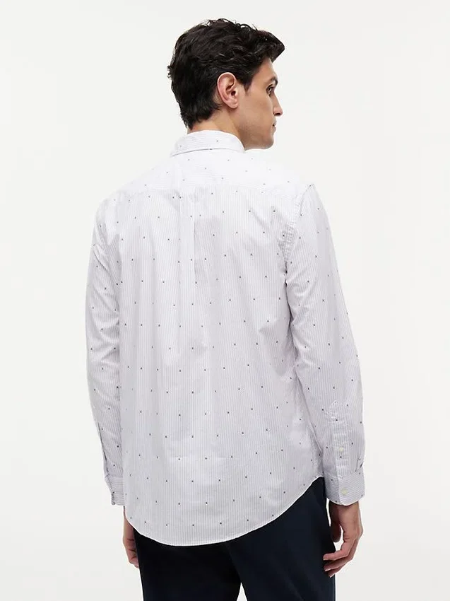 Regular Fit Allover Dot Fil Coupe Shirt Regular Fit Allover Dot Fil Coupe Shirt