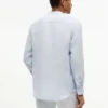 Regular Fit Band Collar Linen Shirt Regular Fit Band Collar Linen Shirt
