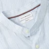 Regular Fit Band Collar Linen Shirt Regular Fit Band Collar Linen Shirt
