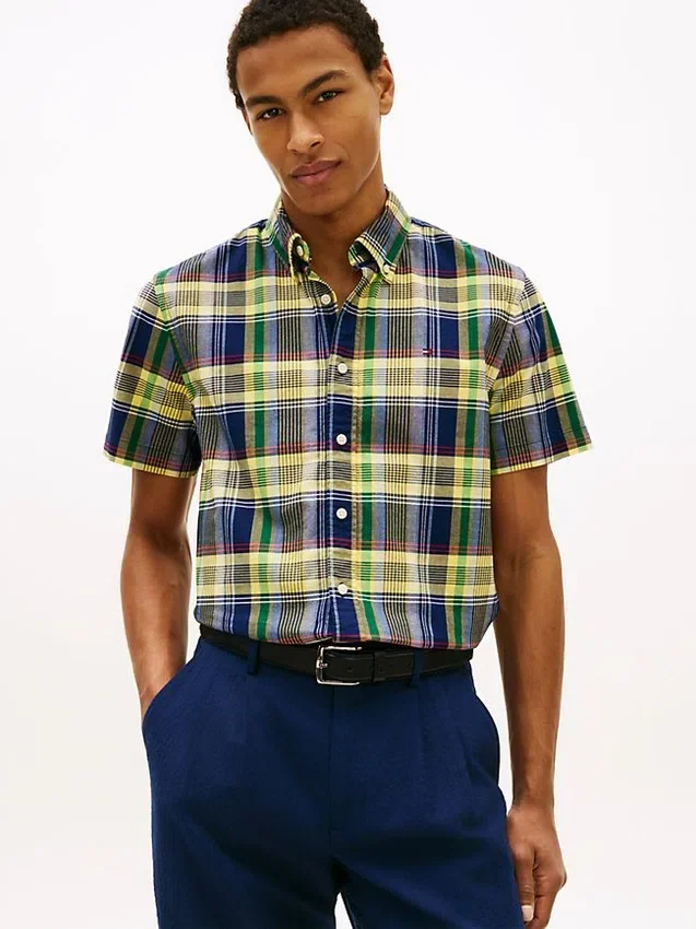 Regular Fit Bold Plaid Oxford Shirt Regular Fit Bold Plaid Oxford Shirt