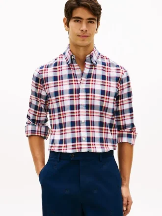 Regular Fit Bold Plaid Twill Shirt