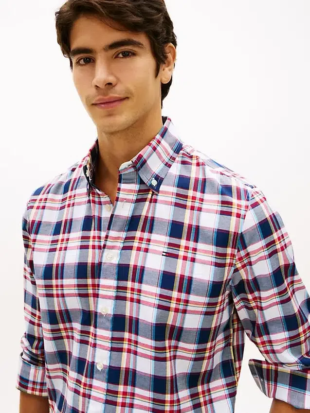 Regular Fit Bold Plaid Twill Shirt Regular Fit Bold Plaid Twill Shirt