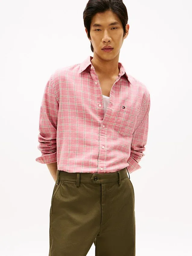 Regular Fit Check Brushed Twill Shirt Regular Fit Check Brushed Twill Shirt