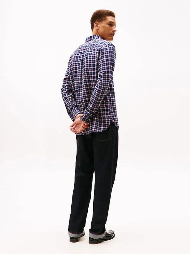 Regular Fit Check Brushed Twill Shirt Regular Fit Check Brushed Twill Shirt