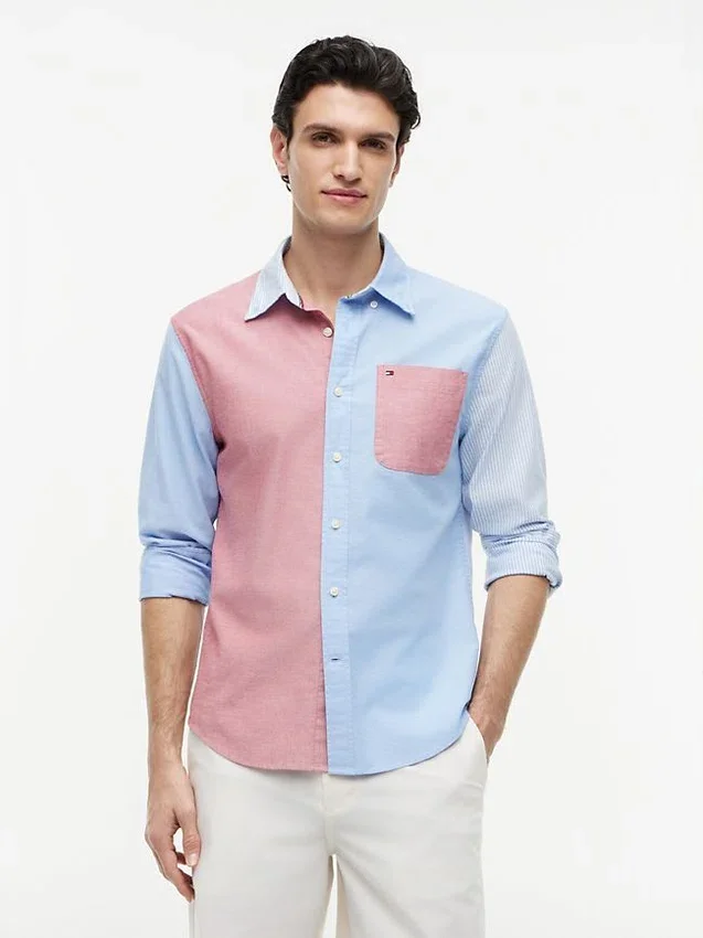 Regular Fit Colorblock Oxford Shirt Regular Fit Colorblock Oxford Shirt
