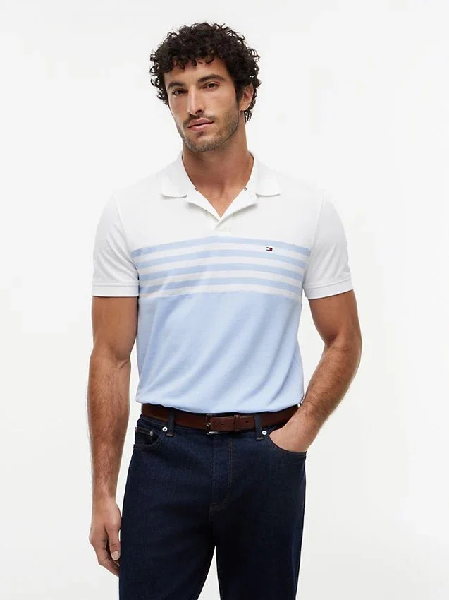 Regular Fit Colorblock Pique Polo Regular Fit Colorblock Pique Polo