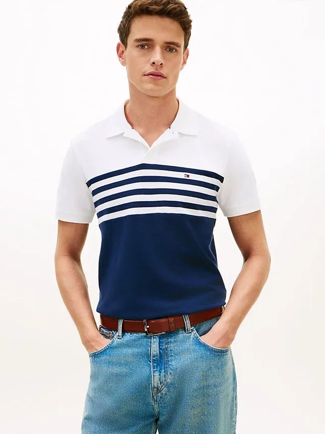Regular Fit Colorblock Pique Polo Regular Fit Colorblock Pique Polo