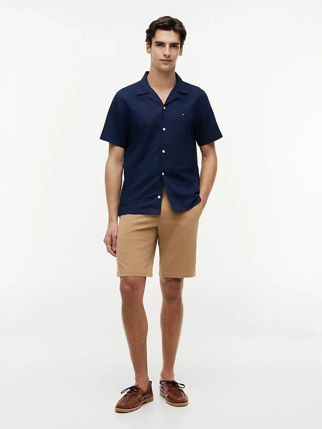 Regular Fit Cotton-Linen Camp Shirt Regular Fit Cotton-Linen Camp Shirt