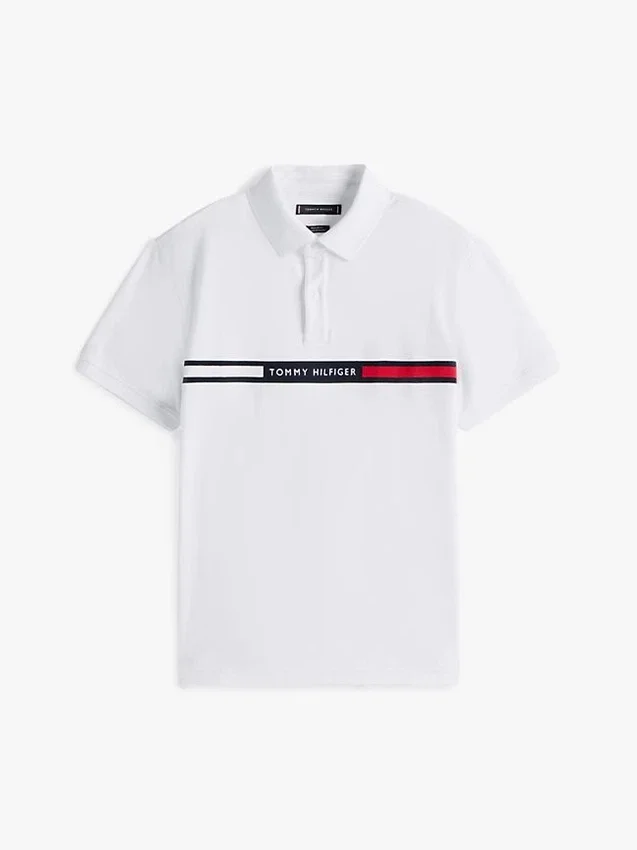 Regular Fit Embroidered Stripe Polo Regular Fit Embroidered Stripe Polo