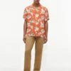 Regular Fit Floral Linen-Blend Camp Shirt Regular Fit Floral Linen-Blend Camp Shirt