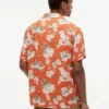 Regular Fit Floral Linen-Blend Camp Shirt Regular Fit Floral Linen-Blend Camp Shirt