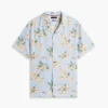 Regular Fit Floral Linen-Blend Camp Shirt Regular Fit Floral Linen-Blend Camp Shirt