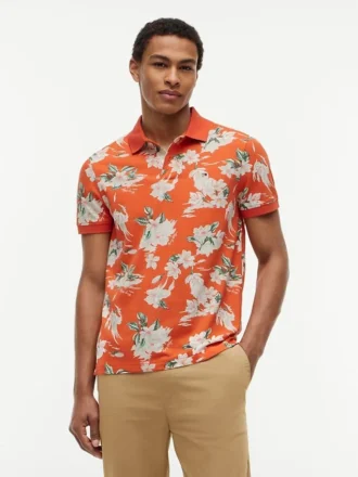 Regular Fit Floral Print Polo