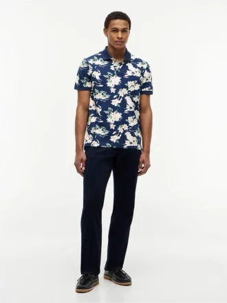 Regular Fit Floral Print Polo