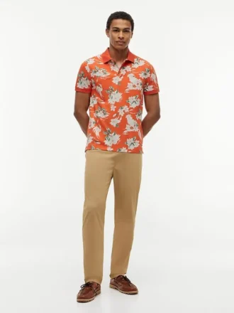 Regular Fit Floral Print Polo