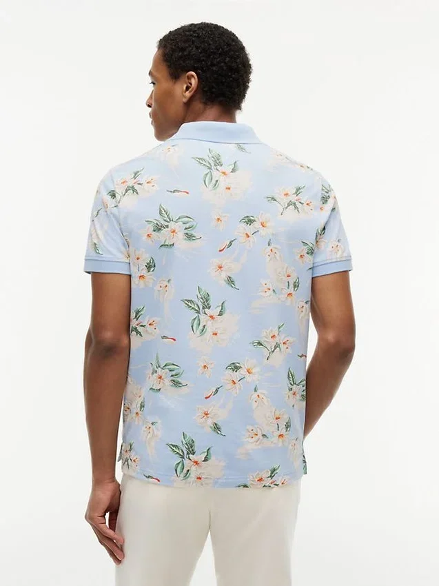 Regular Fit Floral Print Polo Regular Fit Floral Print Polo