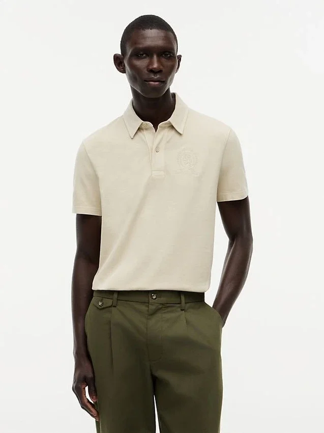 Regular Fit Garment-Dyed Crest Polo Regular Fit Garment-Dyed Crest Polo