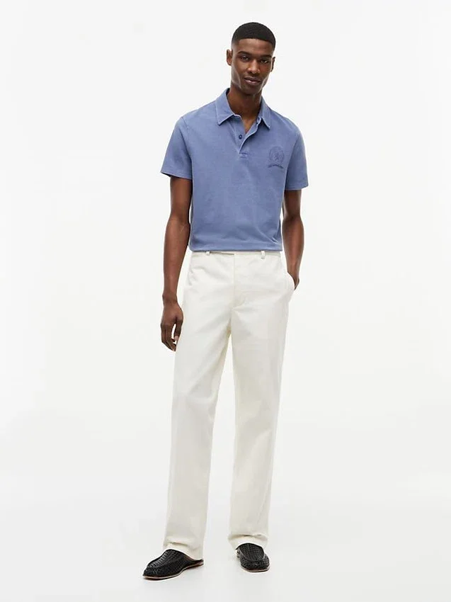 Regular Fit Garment-Dyed Crest Polo Regular Fit Garment-Dyed Crest Polo