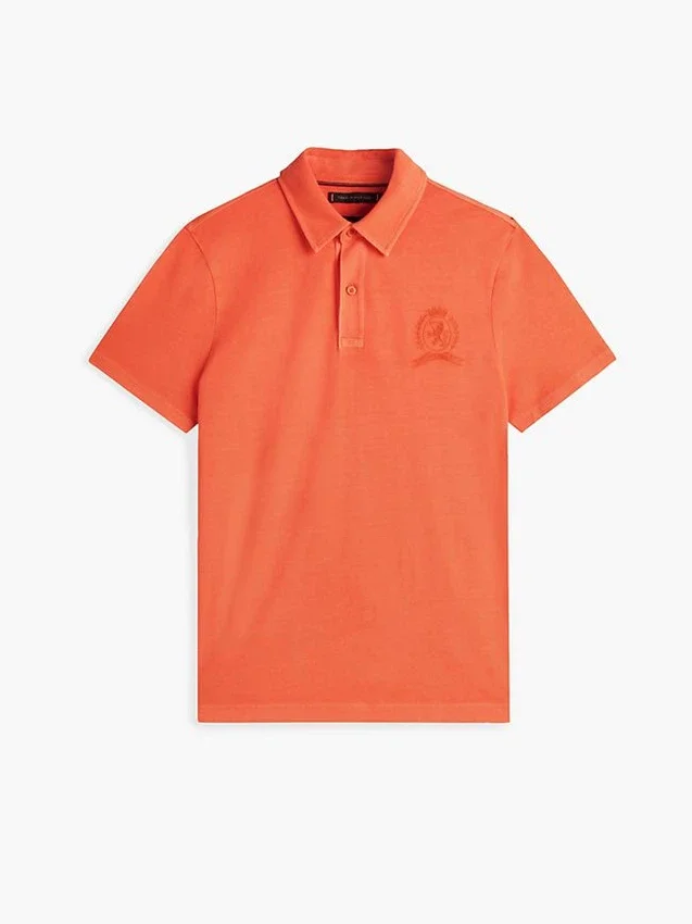 Regular Fit Garment-Dyed Crest Polo Regular Fit Garment-Dyed Crest Polo