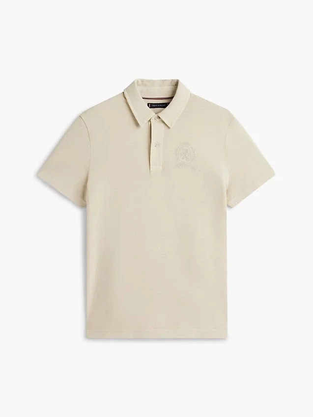 Regular Fit Garment-Dyed Crest Polo Regular Fit Garment-Dyed Crest Polo
