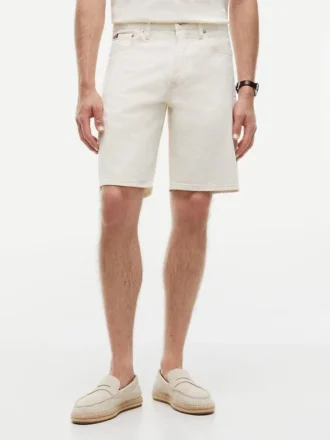 Regular Fit Garment-Dyed Denim Short