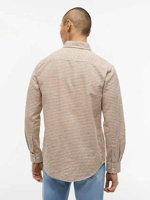 Regular Fit Gingham Linen-Blend Shirt Regular Fit Gingham Linen-Blend Shirt