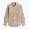Regular Fit Gingham Linen-Blend Shirt Regular Fit Gingham Linen-Blend Shirt