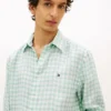 Regular Fit Gingham Linen Shirt Regular Fit Gingham Linen Shirt