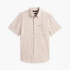 Regular Fit Glen Plaid Linen-Blend Shirt