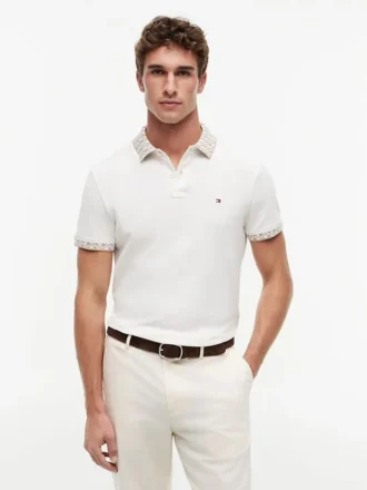 Regular Fit Jacquard Collar Polo