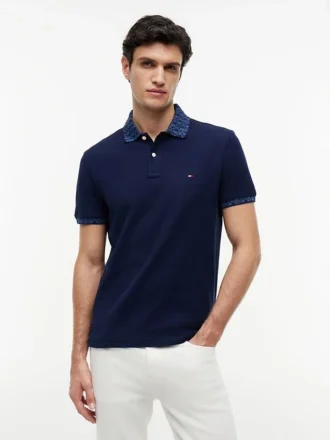 Regular Fit Jacquard Collar Polo