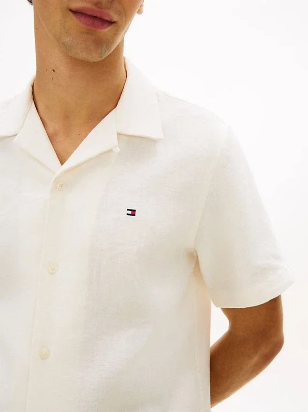 Regular Fit Linen-Blend Camp Shirt Regular Fit Linen-Blend Camp Shirt