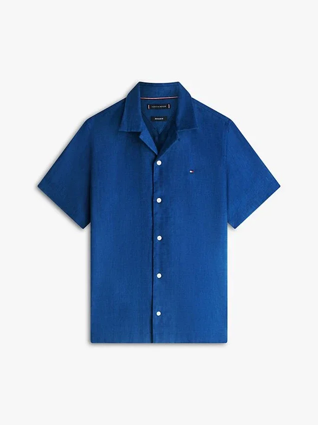 Regular Fit Linen-Blend Camp Shirt Regular Fit Linen-Blend Camp Shirt